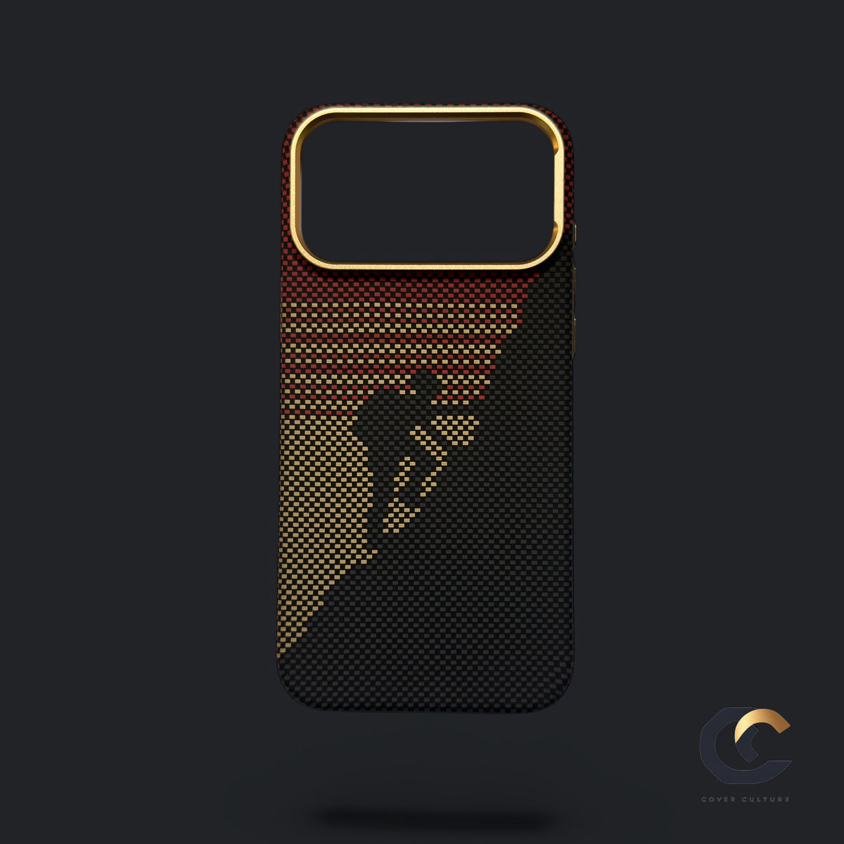 Textured Climb case, Maroon / Black, back — iPhone 17 Pro Max