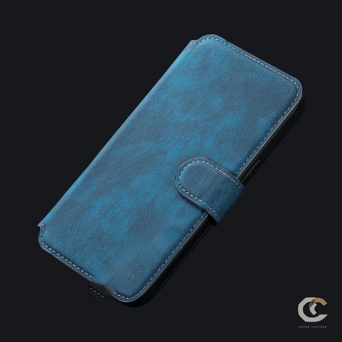 Blue magnetic detachable flip leather case for iPhone Pro Max